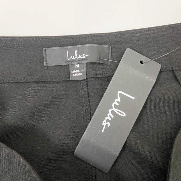 Lulu’s Kick It Black High-Waisted Trouser Pants - Picture 5 of 6